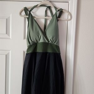 BloomChic Green and Black Women Swim One Piece